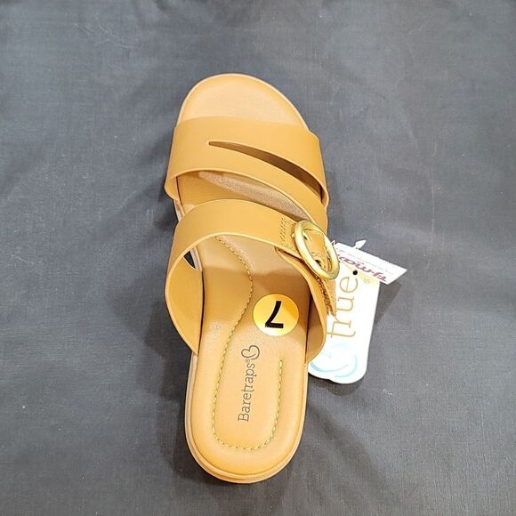 BRAND NEW BARESTRAPS ADJUSTABLE BUCKLE DOUBLE STRAP OPEN TOE SANDAL - Picture 7 of 15